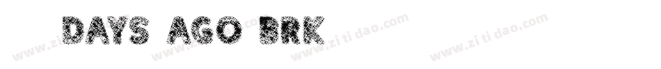 36 days ago BRK字体转换